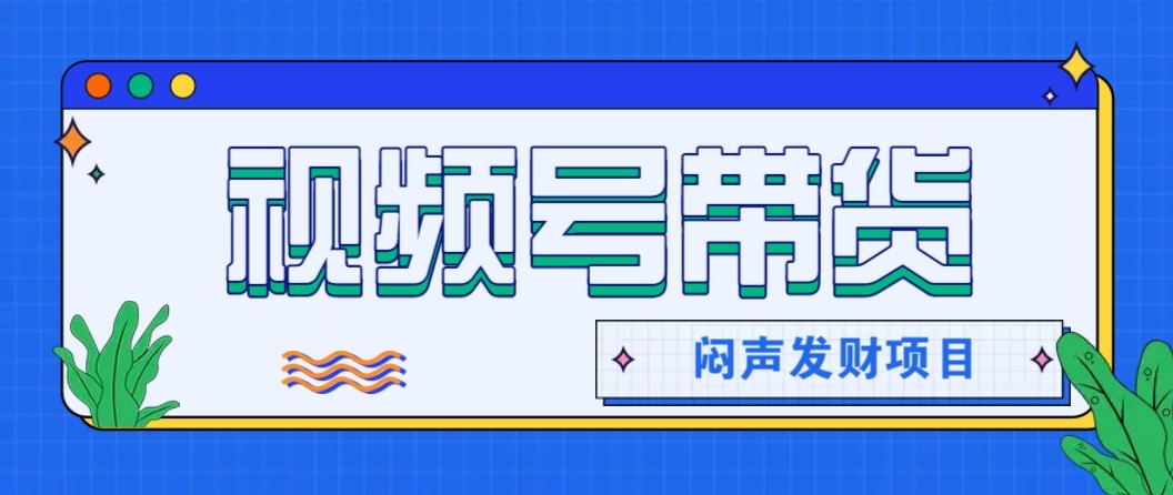 微信视频号带货项目,轻松日赚赚2000+,这个挣钱入口很多伙伴都在闷声发财-福源网