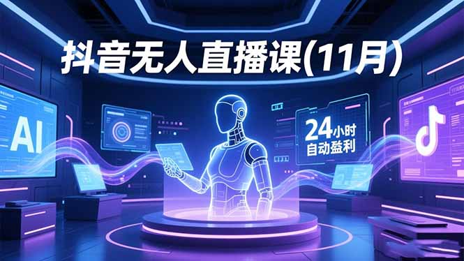 抖音无人直播课(11月-福源网