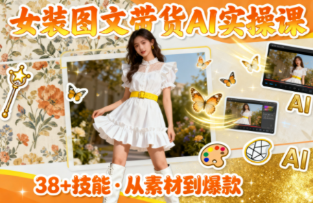女装图文带货的AI实操课-福源网